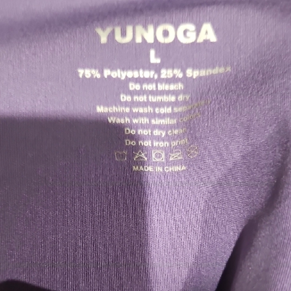 Purple High-Waisted Leggings - Picture 2 of 2